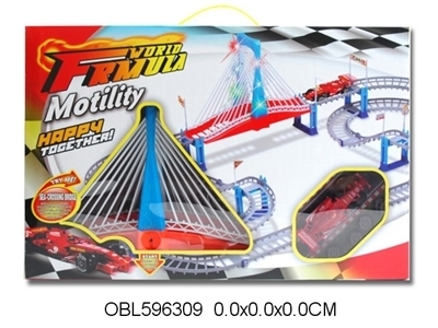 电动轨道车套装带灯光音乐 无包电 - 欧宝龙玩具 电动轨道车